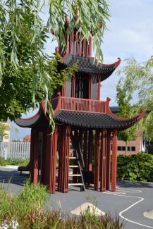 Asian-style playhouse
