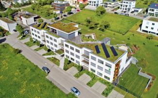 Roof garden on the headquarters of ZinCo GmbH in Nuertingen, Germany